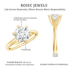 2 Carat Lab Grown Diamond Six Prongs Engagement Ring Lab - ( EF-VS ) - Rosec Jewels