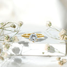 2 Carat Lab Grown Diamond Six Prongs Engagement Ring Lab - ( EF-VS ) - Rosec Jewels