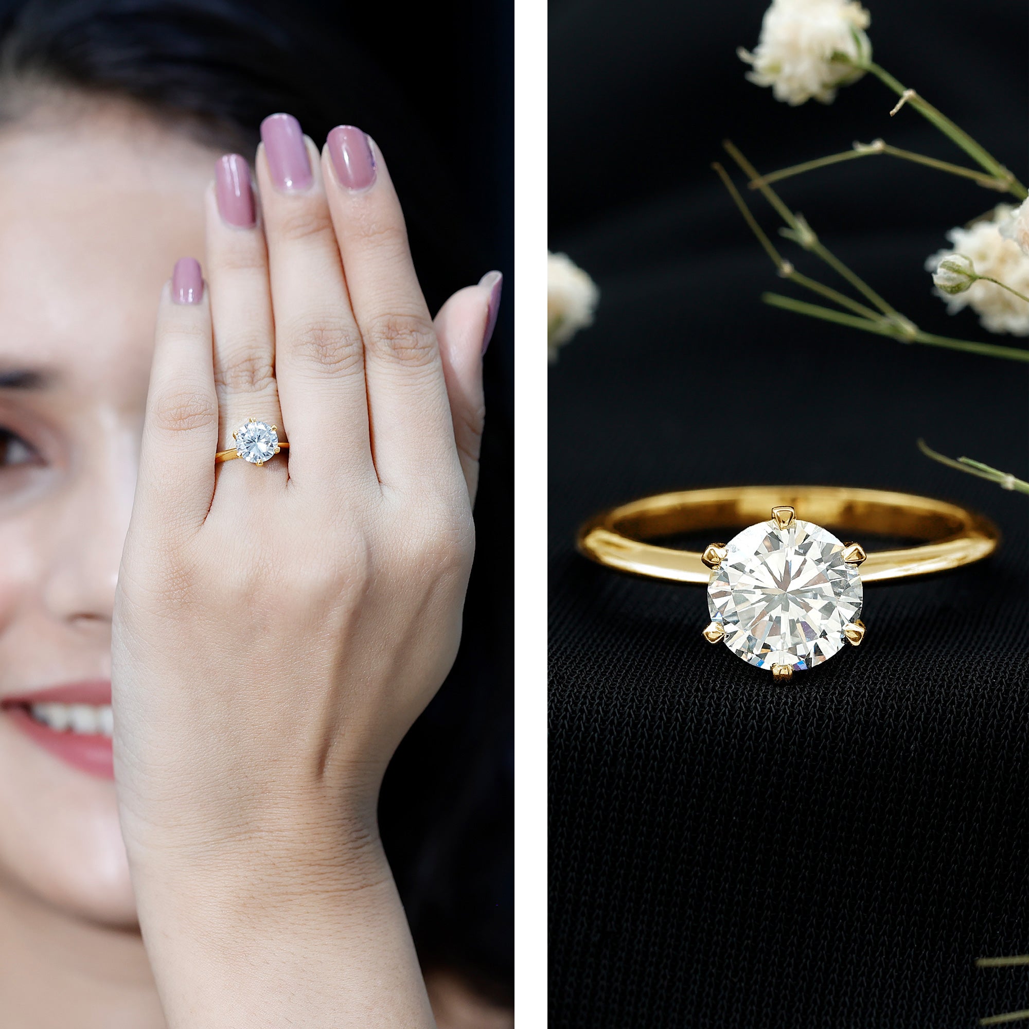 Rosec Jewels-2 Carat Lab Grown Diamond Six Prongs Engagement Ring