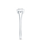 Certified Lab Grown Diamond 5 MM Solitaire Promise Ring Lab - ( EF-VS ) - Rosec Jewels