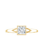 Certified Lab Grown Diamond 5 MM Solitaire Promise Ring Lab - ( EF-VS ) - Rosec Jewels
