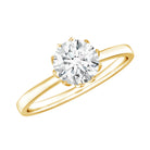 Rosec Jewels-Lab Grown Diamond 6 MM Round Cut Engagement Ring