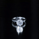 2 Carat Lab Grown Diamond Classic Engagement Ring in Silver Lab - ( EF-VS ) 14K Yellow Gold Plated Silver - Rosec Jewels