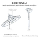 Rosec Jewels-Lab Diamond 6X8 MM Pear Shape Engagement Ring With Side Stones