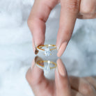 Rosec Jewels-Lab Diamond 6X8 MM Pear Shape Engagement Ring With Side Stones