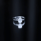 Certified 1 Carat Lab Grown Diamond Engagement Ring Lab - ( EF-VS ) - Rosec Jewels