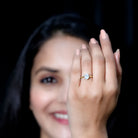 Certified 1 Carat Lab Grown Diamond Engagement Ring Lab - ( EF-VS ) - Rosec Jewels