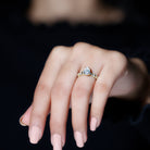 Rosec Jewels-1 CT Pear Cut Lab Grown Diamond Engagement Ring for Women