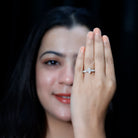 Rosec Jewels-Lab Created Diamond Marquise Engagement Ring With Side Stones