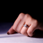 Rosec Jewels-Certified 6X8 MM Pear Cut Lab Created Diamond Teardrop Engagement Ring