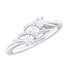 Rosec Jewels-Certified Lab Grown Diamond Three Stone Proposal Ring