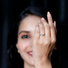 Rosec Jewels-Certified Lab Grown Diamond Three Stone Proposal Ring