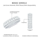 Rosec Jewels-Certified Lab Grown Diamond Eternity Wedding Band for Her
