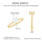 Rosec Jewels-1 Carat Diamond Heart Ring For Women