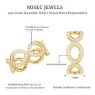 Rosec Jewels-Lab Created Diamond Infinity Band Ring for Women