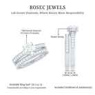 Rosec Jewels-Lab Grown Diamond Wedding and Engagement Ring Set