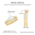 Rosec Jewels-Lab Grown Diamond Wedding and Engagement Ring Set