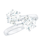 Rosec Jewels-Certified Lab Created Diamond Moi Et Toi Engagement Ring for Women