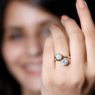 Rosec Jewels-Certified Lab Created Diamond Moi Et Toi Engagement Ring for Women