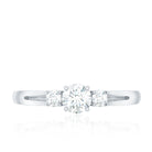 Rosec Jewels-Certified Lab Created Diamond Promise Commitment Ring for Her