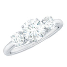 Rosec Jewels-Certified Lab Grown Diamond Three Stone Engagement Ring for Her