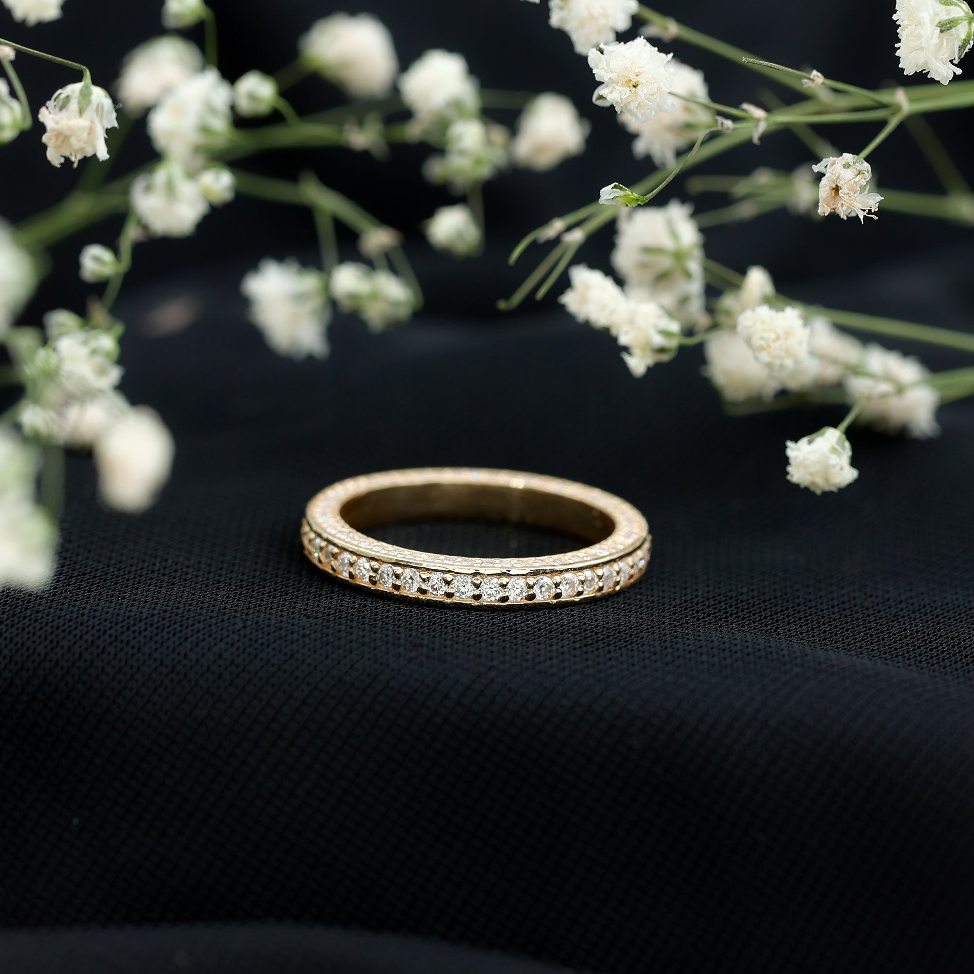 Certified Lab Created Diamond Wedding Bands for Women Lab - ( EF-VS ) - Rosec Jewels