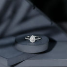 Lab Grown Diamond Pear Shaped Engagement Ring for Her Lab - ( EF-VS ) - Rosec Jewels