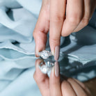 Rosec Jewels-Lab Grown Diamond Circle Engagement Ring With Rope Frame