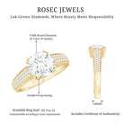 Rosec Jewels-Lab Grown Diamond Engagement Ring With Double Prongs