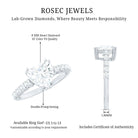 Rosec Jewels-Certified 8 MM Lab Grown Diamond Heart Engagement Ring for Her
