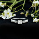 Rosec Jewels-Princess Cut Lab Grown Diamond Bezel Set Engagement Ring