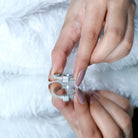 Rosec Jewels-Princess Cut Lab Grown Diamond Bezel Set Engagement Ring