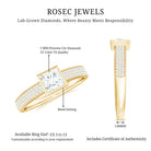Rosec Jewels-Princess Cut Lab Grown Diamond Bezel Set Engagement Ring