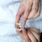 Rosec Jewels-Princess Cut Lab Grown Diamond Bezel Set Engagement Ring