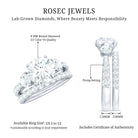 Rosec Jewels-Certified Lab Created Diamond Marriage Ring Set