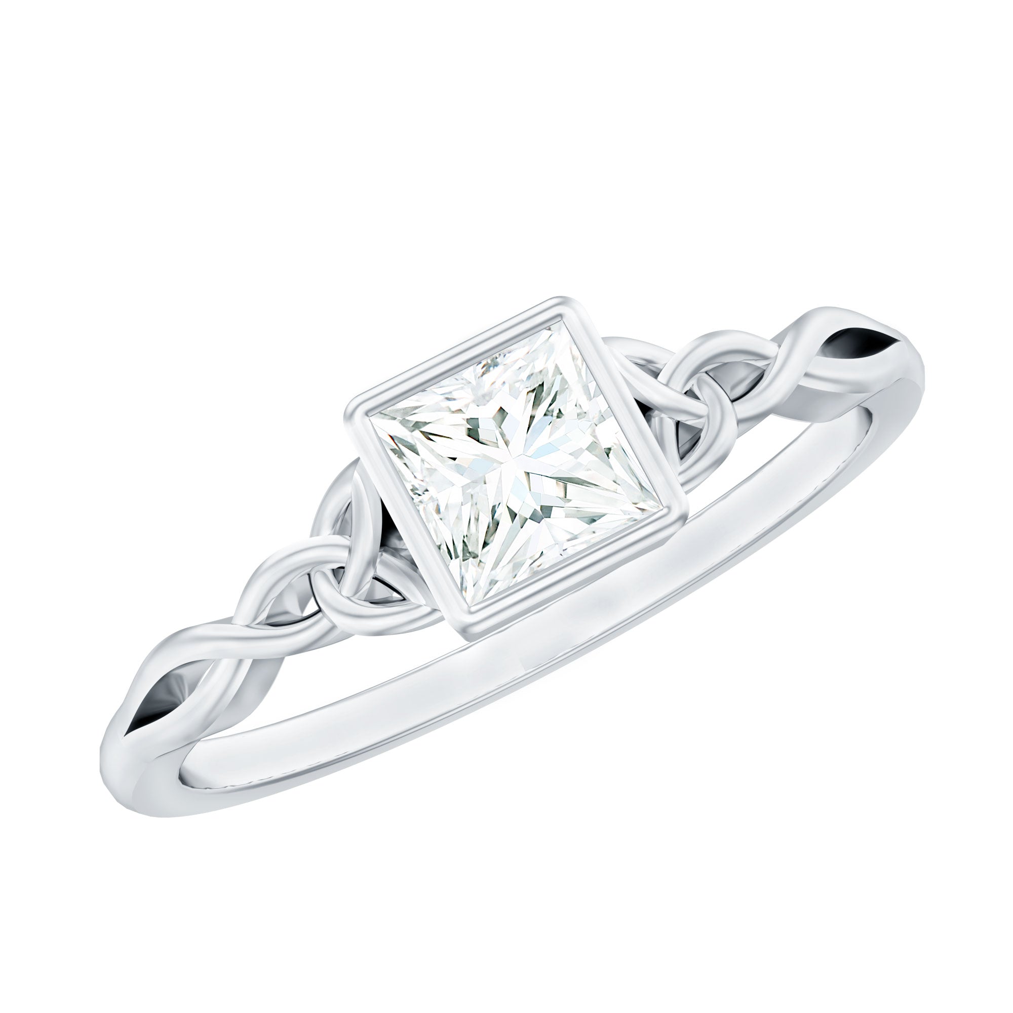 Celtic Knot Inspired Lab Grown Diamond Promise Ring