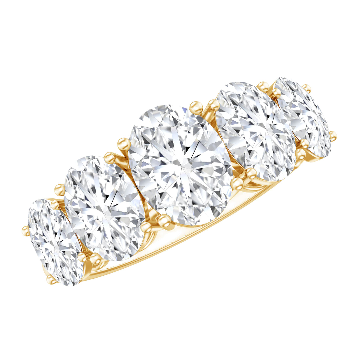 Lab Grown Diamond 5 Stone Statement Ring – Rosec Jewels