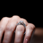 IGI Certified 1 Carat Lab Grown Diamond Princess Cut Engagement Ring with Band Lab - ( E-VS1 ) - Rosec Jewels