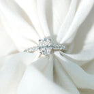 1.2 Carat Oval Shaped Lab Grown Diamond Engagement Ring with IGI Certificate Lab - ( E-VS1 ) - Rosec Jewels