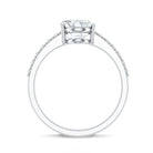 Lab Grown 2 Carat Diamond Oval Engagement Ring with IGI Certificate Lab - ( EF-VS ) - Rosec Jewels