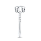 IGI Certified Lab Diamond Engagement Ring with 2 Carat Oval Lab - ( EF-VS ) - Rosec Jewels