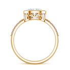 IGI Certified Lab Diamond Engagement Ring with 2 Carat Oval Lab - ( EF-VS ) - Rosec Jewels