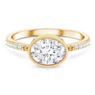 IGI Certified Lab Diamond Engagement Ring with 2 Carat Oval Lab - ( EF-VS ) - Rosec Jewels