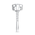 3 Carat Big Lab Grown Diamond Bezel Set Engagement Ring with IGI Certificate Lab - ( E-VS1 ) - Rosec Jewels