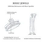 IGI Certified Lab Grown Diamond Oval Engagement Ring with Wedding Band Lab - ( E-VS1 ) - Rosec Jewels