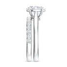 IGI Certified 2 Carat Oval Lab Grown Diamond Bridal Ring Set of 2 Lab - ( EF-VS ) - Rosec Jewels