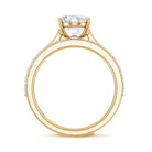 IGI Certified 2 Carat Oval Lab Grown Diamond Bridal Ring Set of 2 Lab - ( EF-VS ) - Rosec Jewels