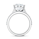 Rosec Jewels-IGI Certified 4 Carat Lab Grown Diamond Oval Wedding Ring Set for Women