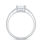 IGI Certified Emerald Cut Lab Grown Diamond 3 Carat Engagement Ring Lab - ( EF-VS ) - Rosec Jewels