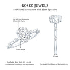 IGI Certified 1.2 Carat Oval Lab Grown Diamond Engagement Ring with Spaced Accent Lab - ( E-VS1 ) - Rosec Jewels